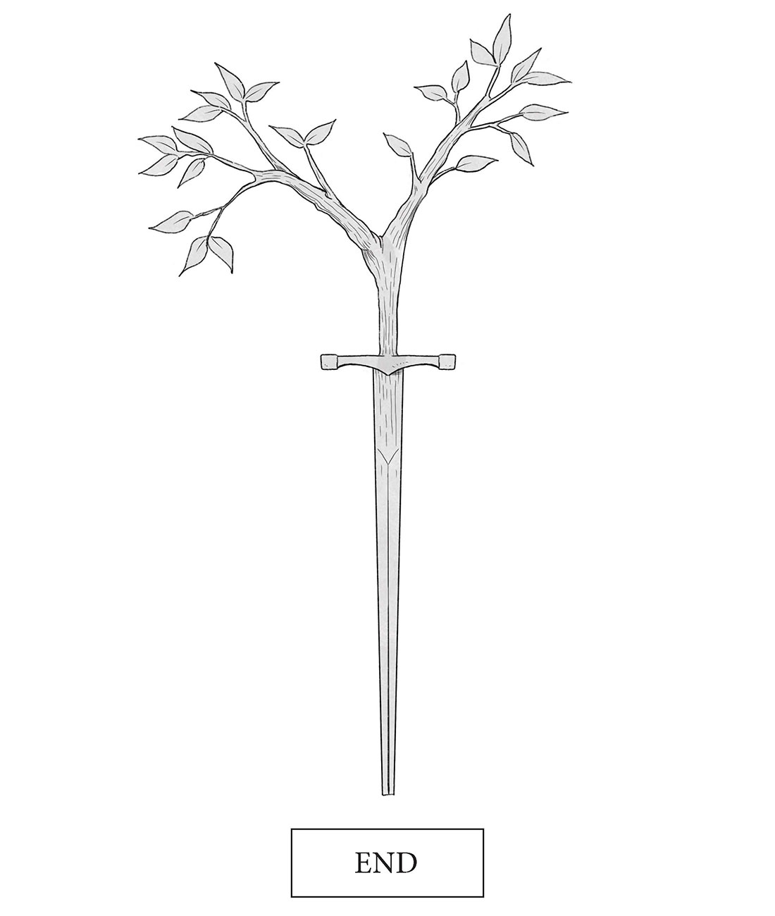 A single image with the text “END”.