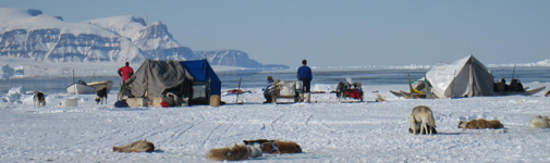 The camp at the ice-edge