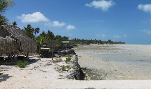 Beach in Tarawa, Kiribati
