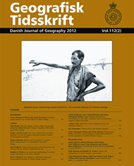 Danish Journal of Geography front page