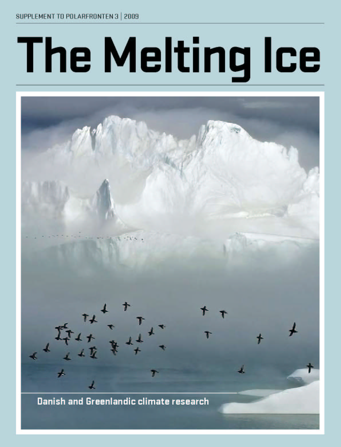 Book frontpage: The Melting Ice